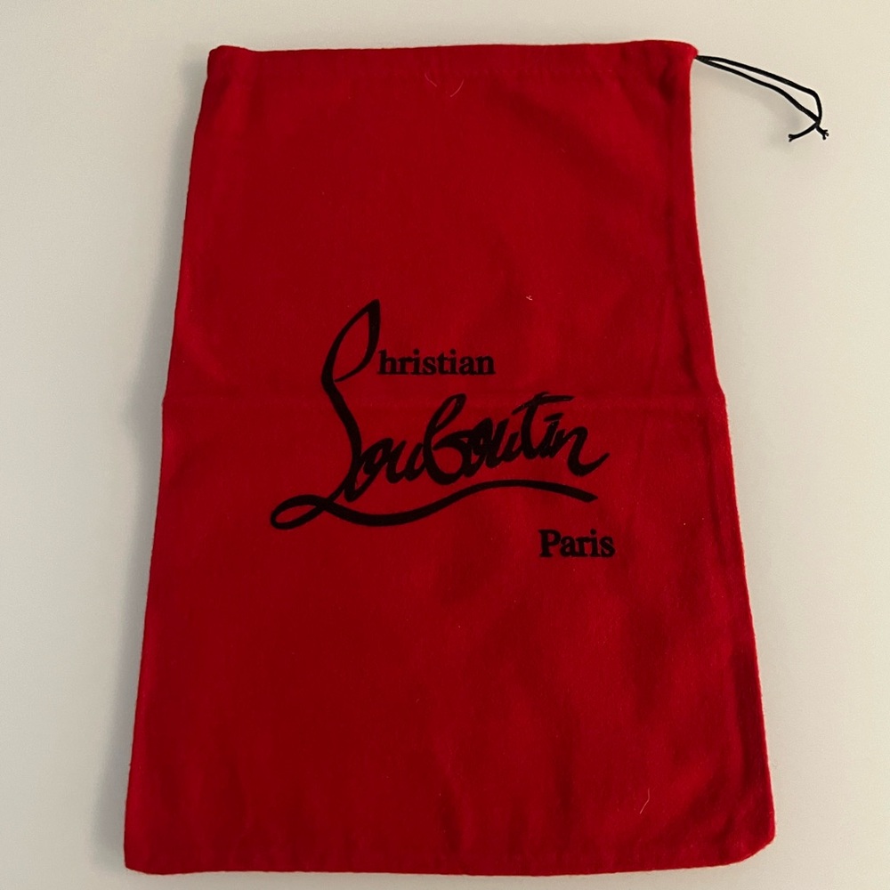 Christian Louboutin shoe/dust bag. Brand new, never used, pristine condition.